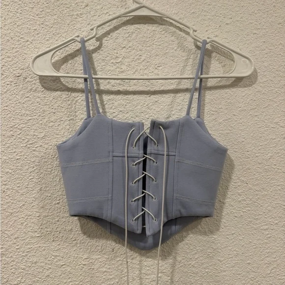 Nike Sky Blue Cropped Top - Picture 2 of 2